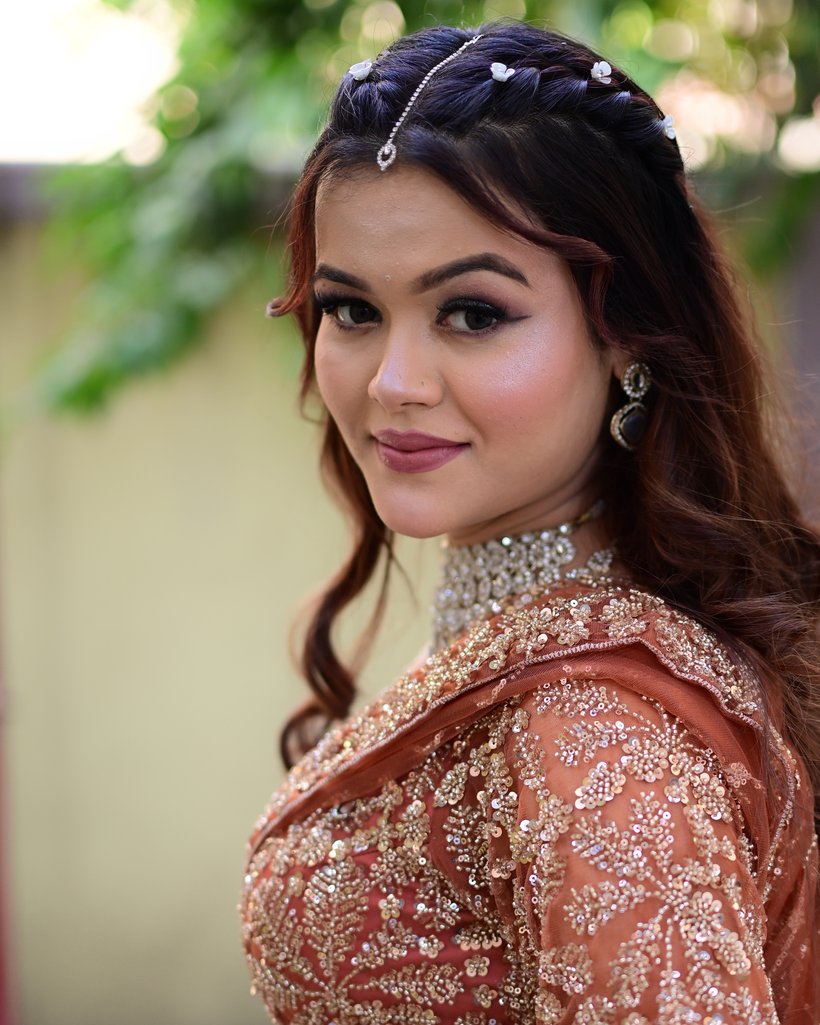 After glam makeup by Anamika Singh Rajput